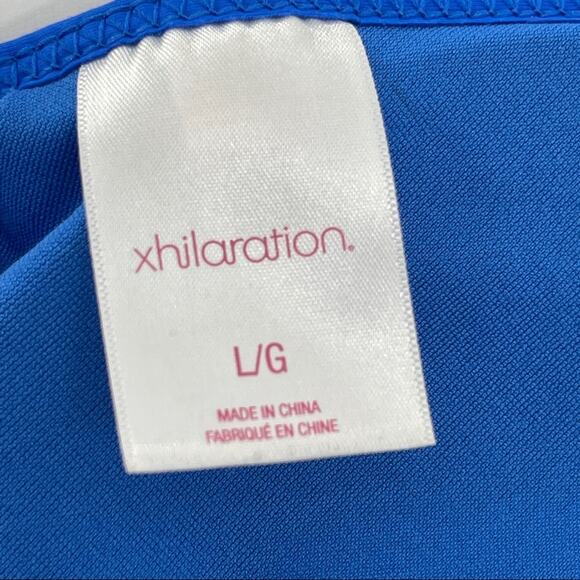 Xhilaration Women's Blue Fringe Two Piece Triangle Bikini Size Large L - Picture 6 of 7